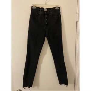 Madewell High Waisted Button-Front Skinny Jeans